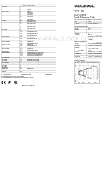 Datalogic TC1100-1100 Manual de consulta rápida