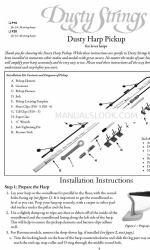 Dusty Strings Dusty Harp Pickup P10 Instrucciones de instalación