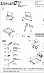 Dutailier 510160 Montage-instructies