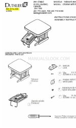 Dutailier 130584 Petunjuk Perakitan