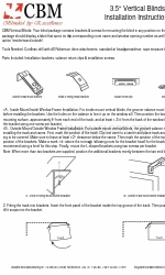 CBM 3.5 Vertical Blinds Instruções de instalação