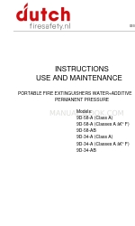 DUTCH 9D-34-A Instrucciones de uso y mantenimiento