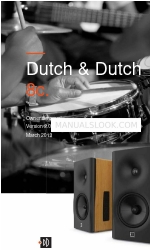 Dutch & Dutch 8c Manuale d'uso