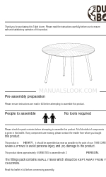 Dutch BONE Clover Table Manual de inicio rápido