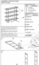 Dutch BONE SHELF CLASS BRUNO BOOKSHELF Petunjuk Perakitan