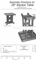 DutchCrafters GCT0028B Instructions d'assemblage