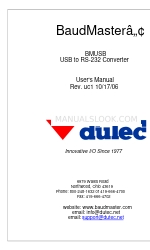 Dutec BaudMaster BMUSB Manual del usuario