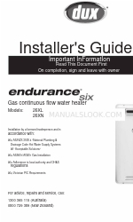 Dux Endurance Six 26XL Manual del instalador