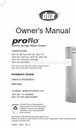 Dux ProFlo 80T136 Owner's Manual