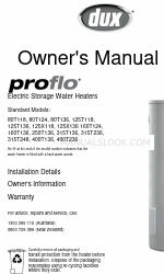 Dux ProFlo 80T136 Owner's Manual