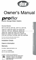 Dux ProFlo 80T136 Owner's Manual