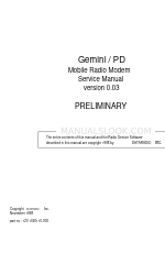 Dataradio Gemini PD Servicehandleiding