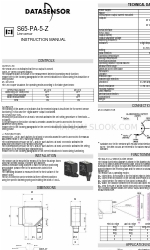 Datasensor S65-PA-5-Z 사용 설명서