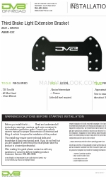 DVB Third Brake Light Extension Bracket Manuale di installazione