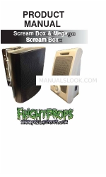 FrightProps Mega Scream Box Manual do produto