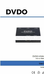 DVDO DVDO-VGAHDMI-1 Manual do utilizador