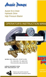 Aussie Pumps Eco-Clean WHY1520 HYD Operator's Instruction Manual