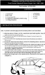 AUSSIE TONNEAU ATR01009 설치 지침