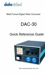 Datavideo DAC-30 Snelle referentiehandleiding