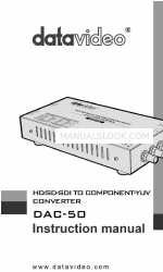 Datavideo DAC-50 Manual de instrucciones