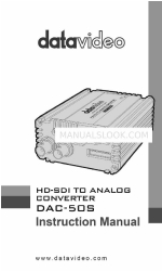 Datavideo DAC-50S Manual de instrucciones