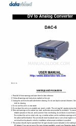 Datavideo DAC-6 Benutzerhandbuch