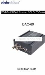 Datavideo DAC-60 Schnellstart-Handbuch