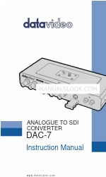 Datavideo DAC-7 Manual de instrucciones