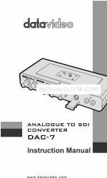 Datavideo DAC-7 Manual de instrucciones