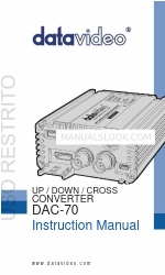 Datavideo DAC-70 Manuale di istruzioni