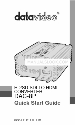 Datavideo DAC-8P Schnellstart-Handbuch