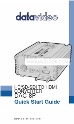 Datavideo DAC-8P Schnellstart-Handbuch