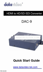 Datavideo DAC-9 Schnellstart-Handbuch