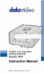 Datavideo DAC-9P Manuale di istruzioni