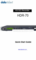 Datavideo HDR-70 Manuale di avvio rapido