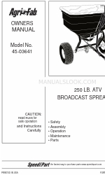 Agri-Fab 45-03641 オーナーズマニュアル