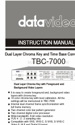 Datavideo TBC-7000 Manuale di istruzioni