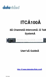 Datavideo ITC-100 KF1000 Gebruikershandleiding