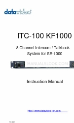 Datavideo ITC-100 KF1000 Gebruiksaanwijzing