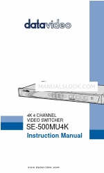 Datavideo SE-500MU4K Manual de instruções