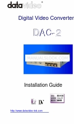 Datavideo DAC-2 Manual de instalación