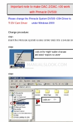 Datavideo DAC-2 Manual complementario