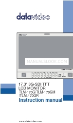 Datavideo TLM-170G Manual de instrucciones