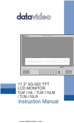 Datavideo TLM-170L Manual de instrucciones