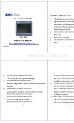 Datavideo TLM-350 Manual de instrucciones