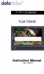 Datavideo TLM-700HD Manual de instruções