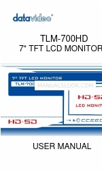 Datavideo TLM-700HD Manual do utilizador