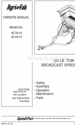 Agri-Fab 45-0414 オーナーズマニュアル