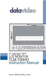 Datavideo TLM-700HD Manual de instruções