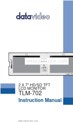 Datavideo TLM-702 Manual de instrucciones